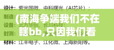 (南海争端我们不在瞎bb,只因我们看过此文章后懂得更多) 透视南海争端：《谁动了我的岛》揭露地缘政治角力背后的真相及未来影响